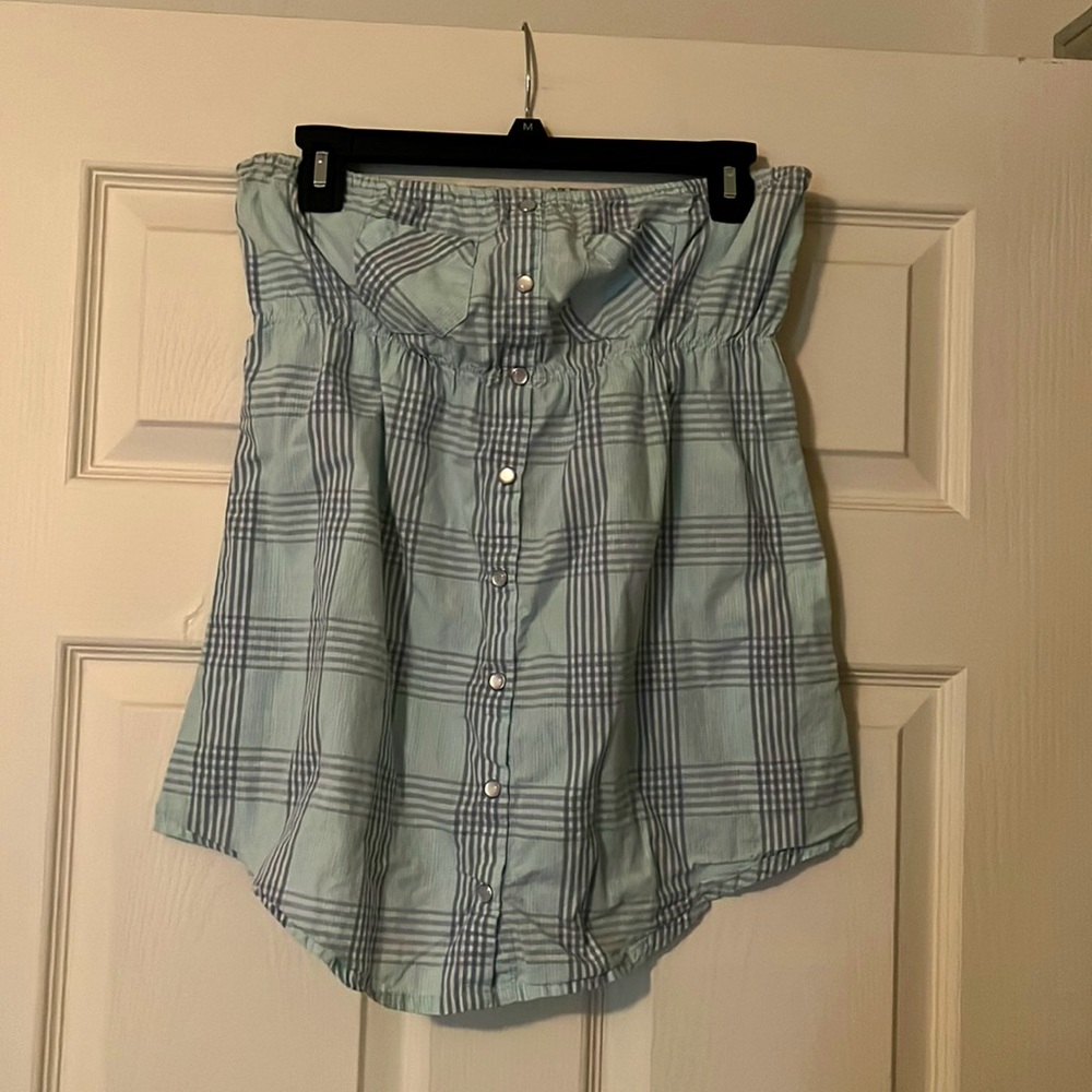 JUNIORS STRAPLESS TOP : SIZE LARGE